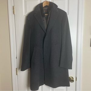 Windsor DE Wool and Cashmere Grey Long Coat 42